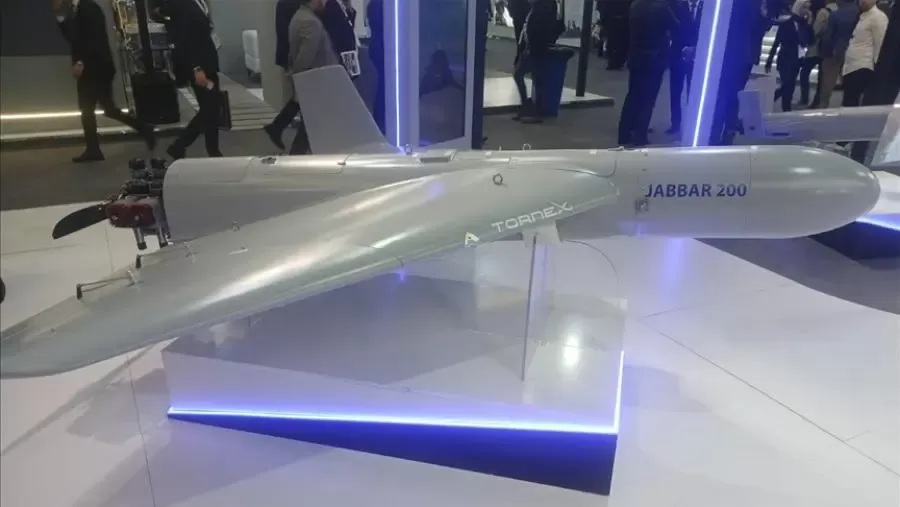 The latest boost to the Egyptian Air Force: Specifications of the "Jabar-200" attack drone.